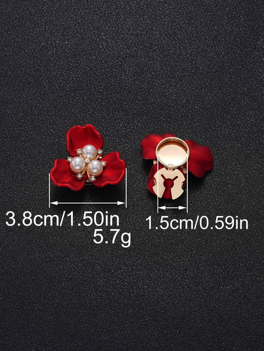 New Chinese Style 3 - Petal Flower Shirt Button Cover | Decorative Cufflink - Style Button for Evening Parties & Formal Events
