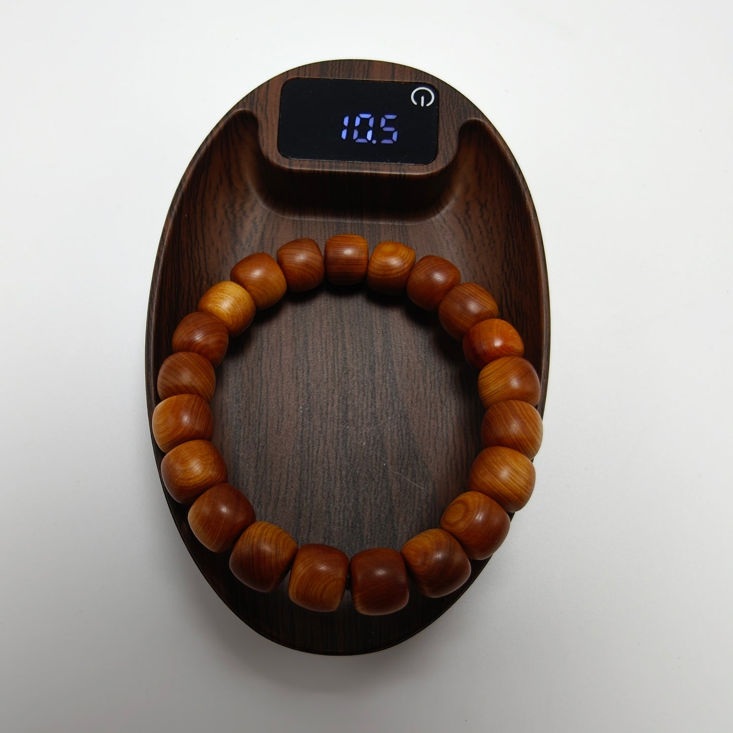 Natural Cypress Wood Bracelet (10.5mm) | Temple-Inspired Mindful Wear for Calm & Balance