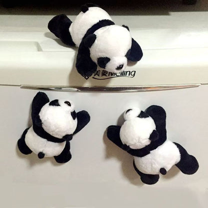 Magnetic Panda Plush Toy – Cute Forbidden City-Inspired “Fu Gui Zhu” Refrigerator Decor, Cultural Souvenir & Gift