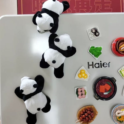 Magnetic Panda Plush Toy – Cute Forbidden City-Inspired “Fu Gui Zhu” Refrigerator Decor, Cultural Souvenir & Gift
