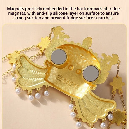 Ming Dynasty Phoenix Crown Fridge Magnet – Imperial Dragon & Kingfisher Feather Replica, Forbidden City Souvenir
