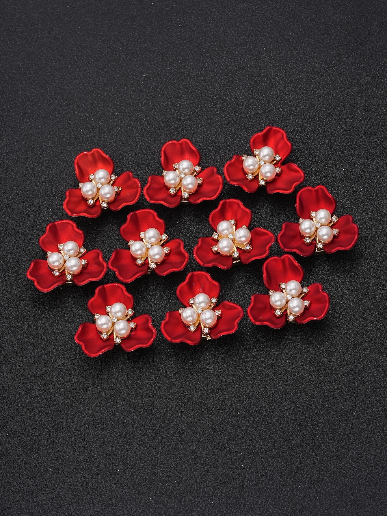 New Chinese Style 3 - Petal Flower Shirt Button Cover | Decorative Cufflink - Style Button for Evening Parties & Formal Events