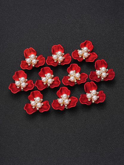 New Chinese Style 3 - Petal Flower Shirt Button Cover | Decorative Cufflink - Style Button for Evening Parties & Formal Events