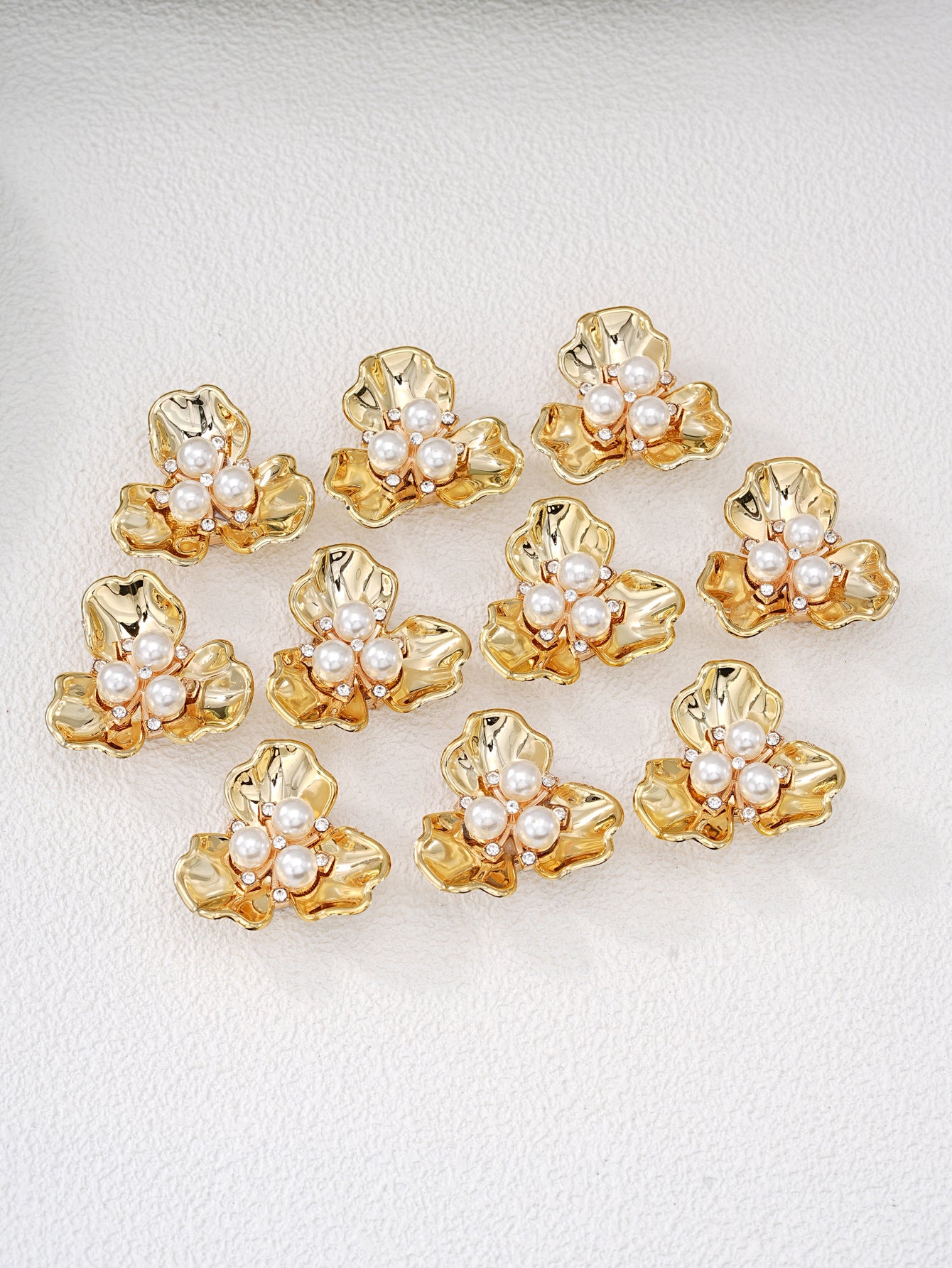 New Chinese Style 3 - Petal Flower Shirt Button Cover | Decorative Cufflink - Style Button for Evening Parties & Formal Events