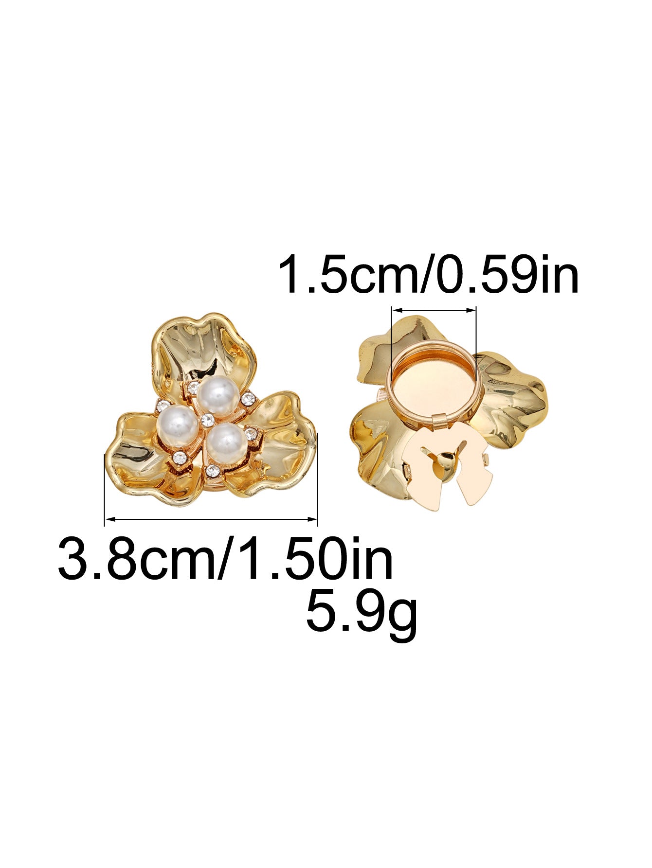 New Chinese Style 3 - Petal Flower Shirt Button Cover | Decorative Cufflink - Style Button for Evening Parties & Formal Events