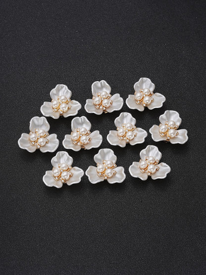 New Chinese Style 3 - Petal Flower Shirt Button Cover | Decorative Cufflink - Style Button for Evening Parties & Formal Events