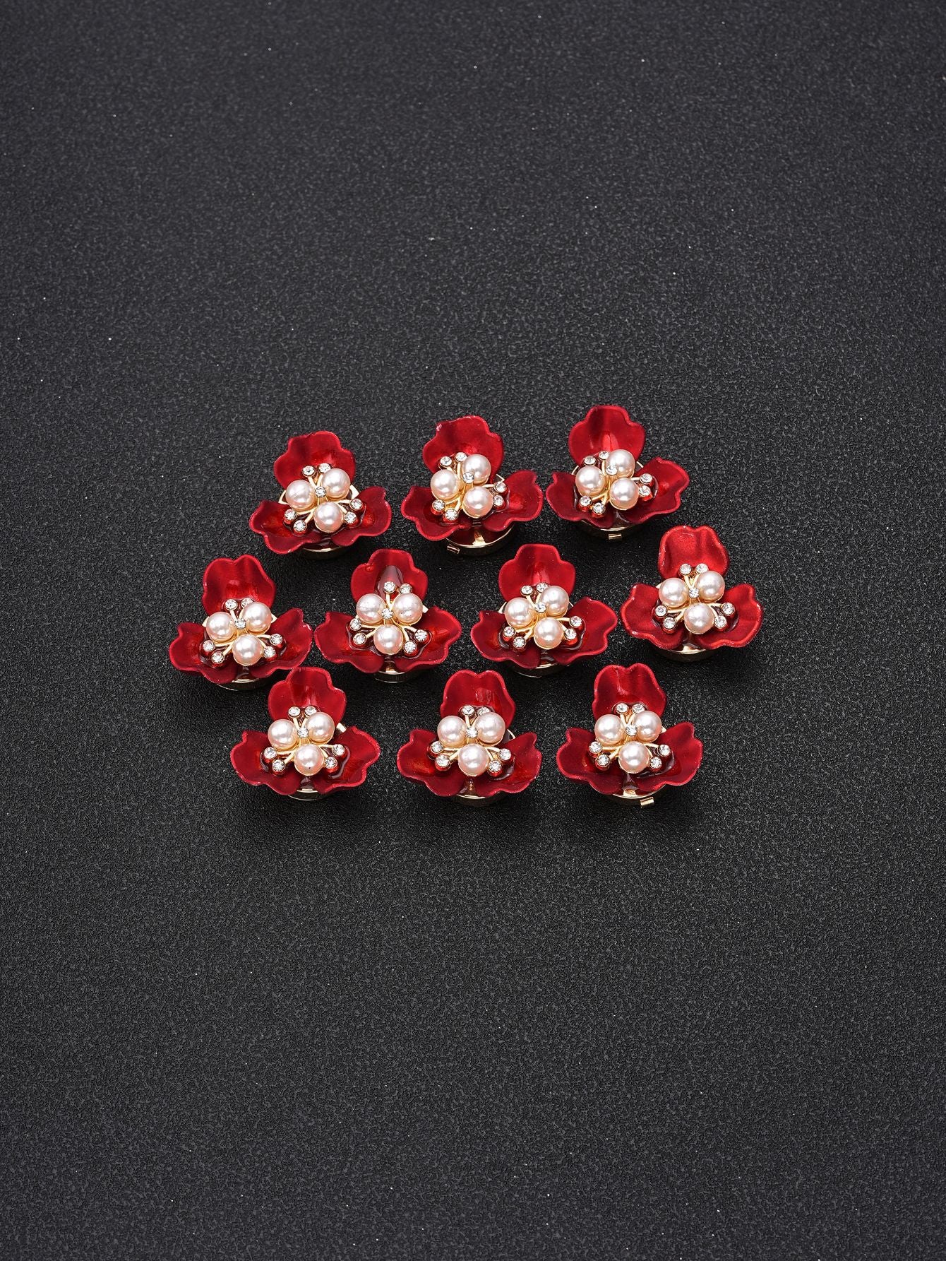 New Chinese Style 3 - Petal Flower Shirt Button Cover | Decorative Cufflink - Style Button for Evening Parties & Formal Events