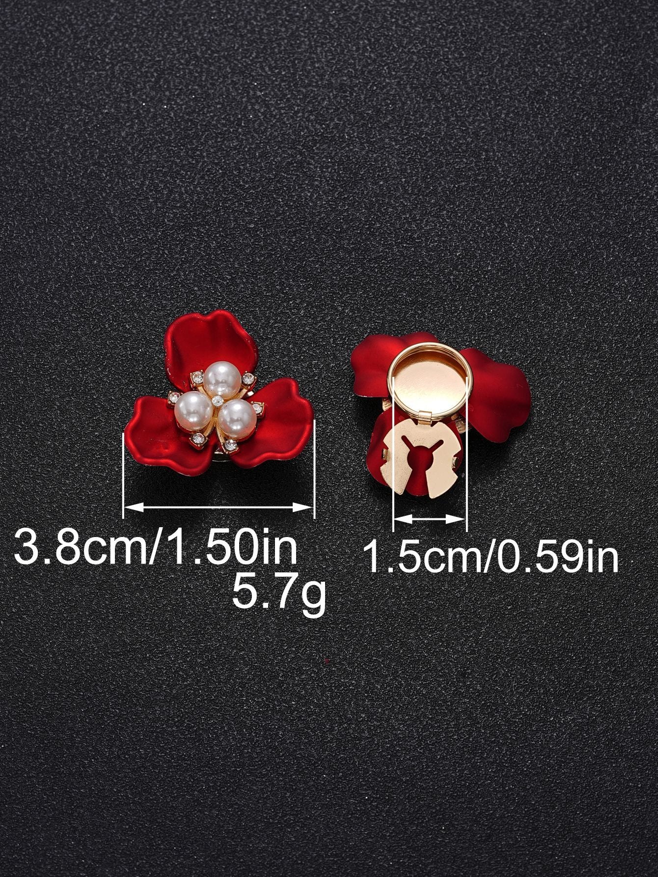 New Chinese Style 3 - Petal Flower Shirt Button Cover | Decorative Cufflink - Style Button for Evening Parties & Formal Events