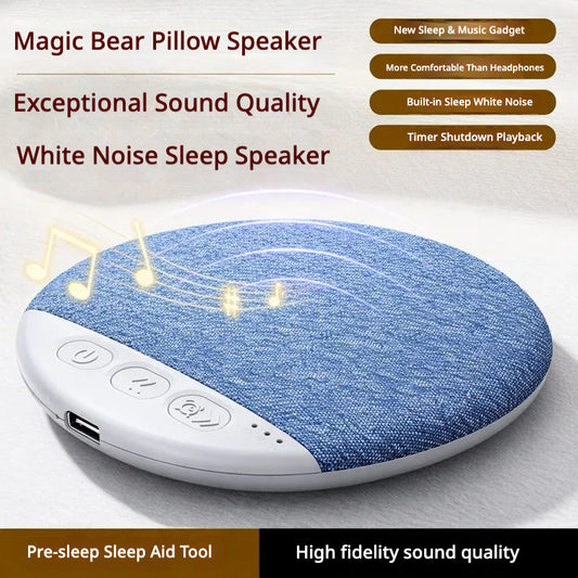 2026 Bone Conduction Pillow Speaker - Ultra-Thin Under Pillow Bluetooth Sleep Speaker, Hi-Fi Sound & Rechargeable Sleep Aid Gadget