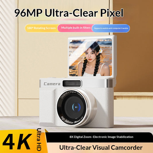 2026 New HD Digital Camera - Retro CCD Selfie Camera with Beauty Mode, High-Definition Portable Photography for  Beginners