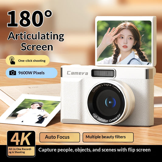 2026 New HD Digital Camera - Retro CCD Selfie Camera with Beauty Mode, High-Definition Portable Photography for  Beginners