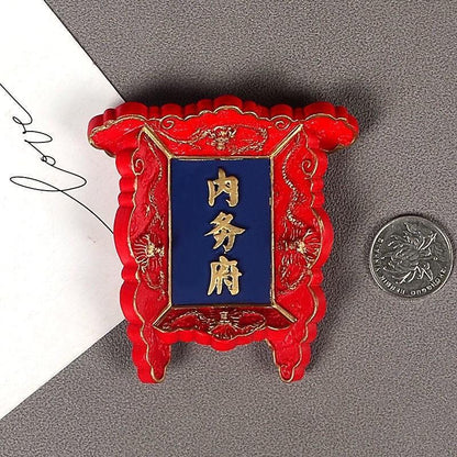Chinese Imperial Palace Plaque Fridge Magnet – 3D Beijing Souvenir for