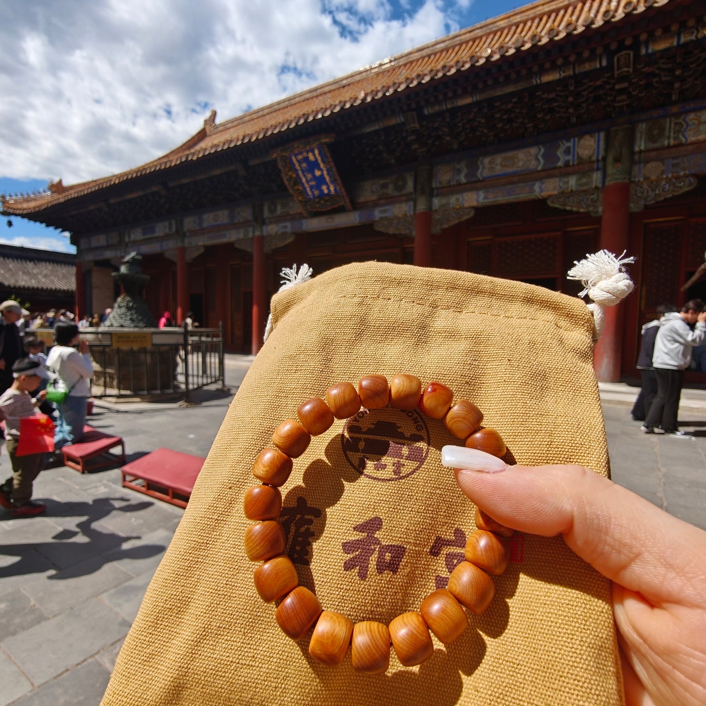 Natural Cypress Wood Bracelet (10.5mm) | Temple-Inspired Mindful Wear for Calm & Balance