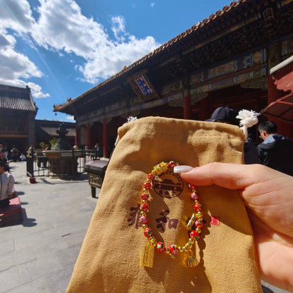 Lucky Enamel Beaded Bracelet | Temple - Inspired Cloisonné Jewelry