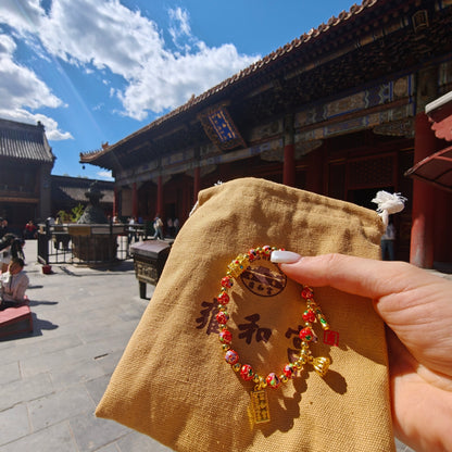 Lucky Enamel Beaded Bracelet | Temple - Inspired Cloisonné Jewelry
