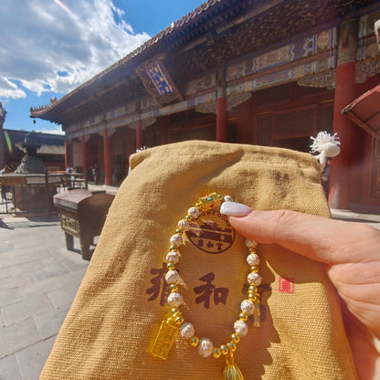 Lucky Enamel Beaded Bracelet | Temple - Inspired Cloisonné Jewelry