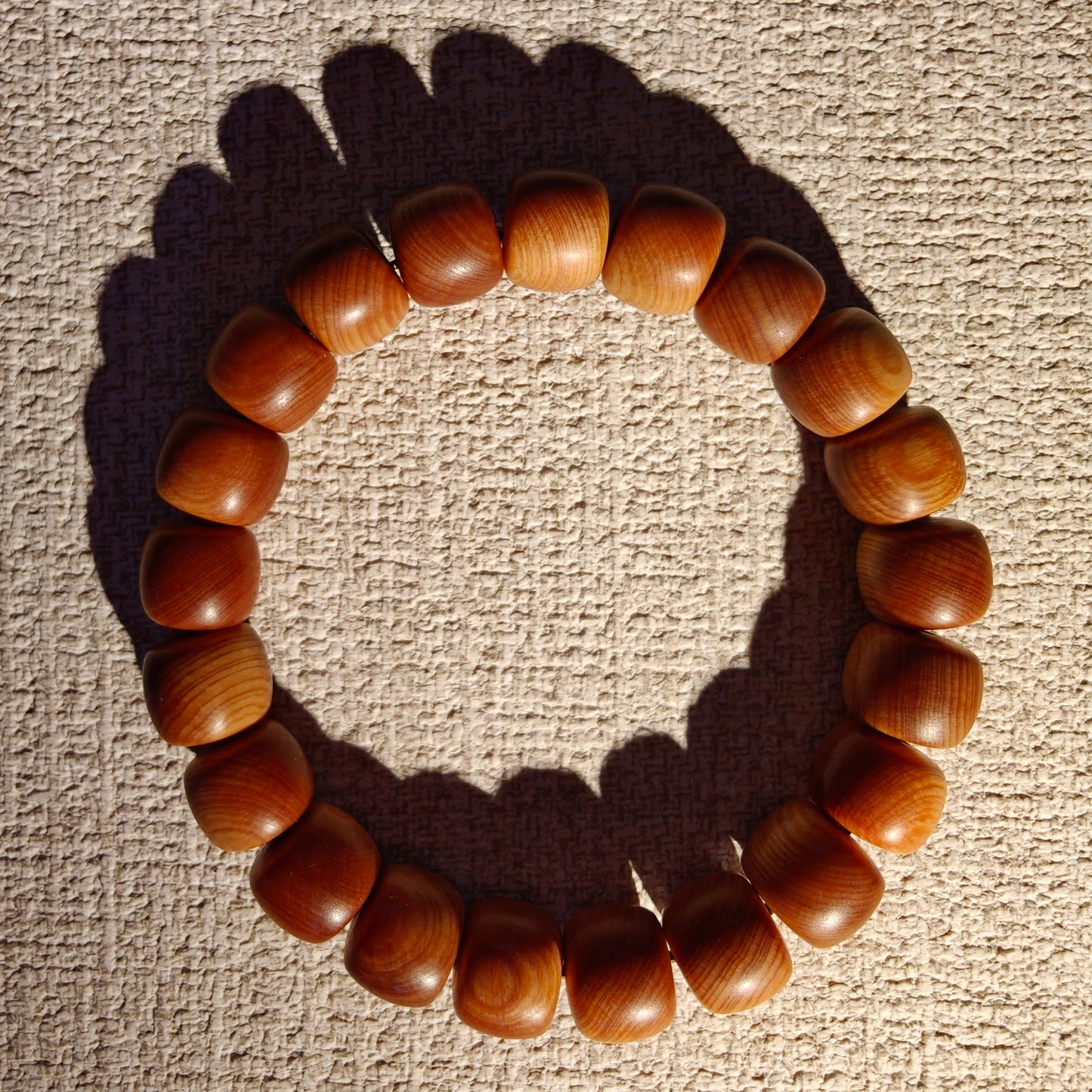 Natural Cypress Wood Bracelet (10.5mm) | Temple-Inspired Mindful Wear for Calm & Balance
