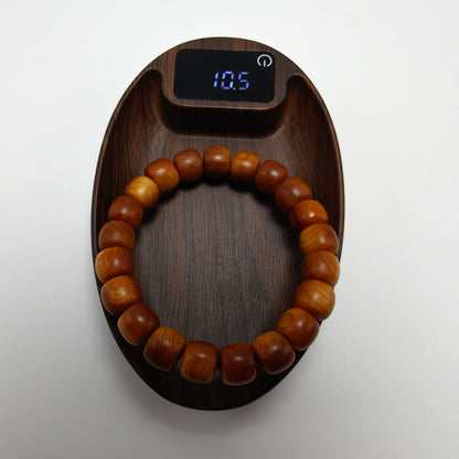 Natural Cypress Wood Bracelet (10.5mm) | Temple-Inspired Mindful Wear for Calm & Balance