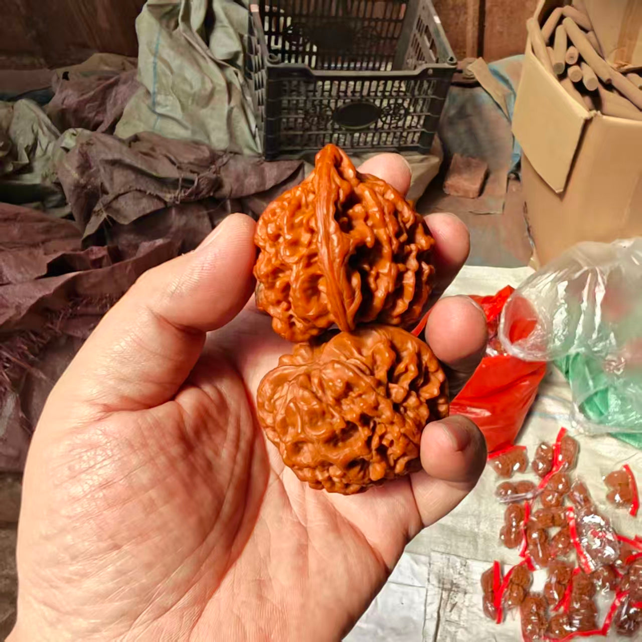 High-Polished Wang Yong Guanmao Hand-Turning Walnuts (40–46mm) | Mindful Stress Relief Pair